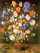 Bouquet of Flowers in a Clay Vase Jan Brueghel
